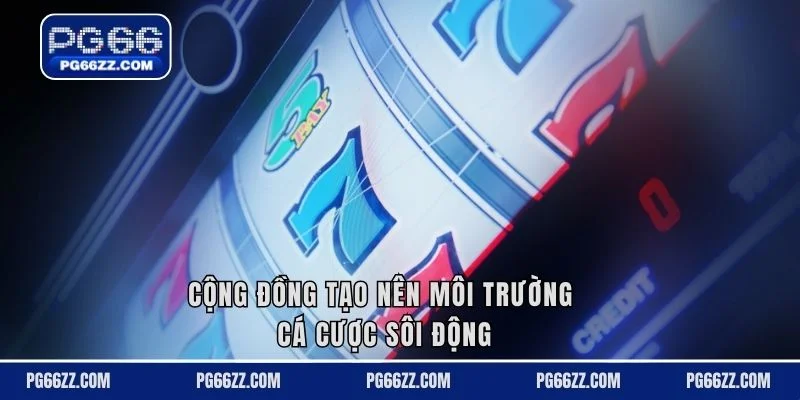 Cộng đồng tạo nên môi trường cá cược sôi động